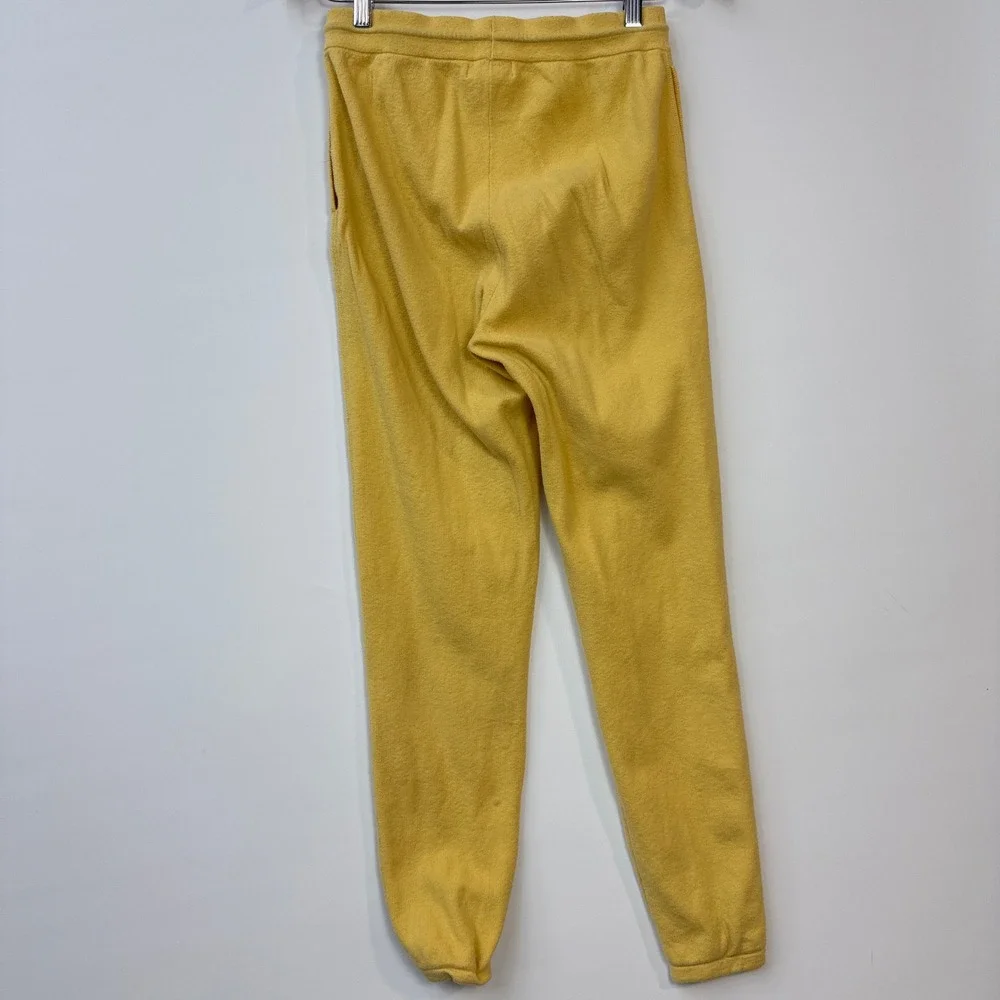 Naadam Sweatshirt Jogger Set Women S Yellow Cotton Cashmere 2 Piece Loungewear - Picture 11 of 16